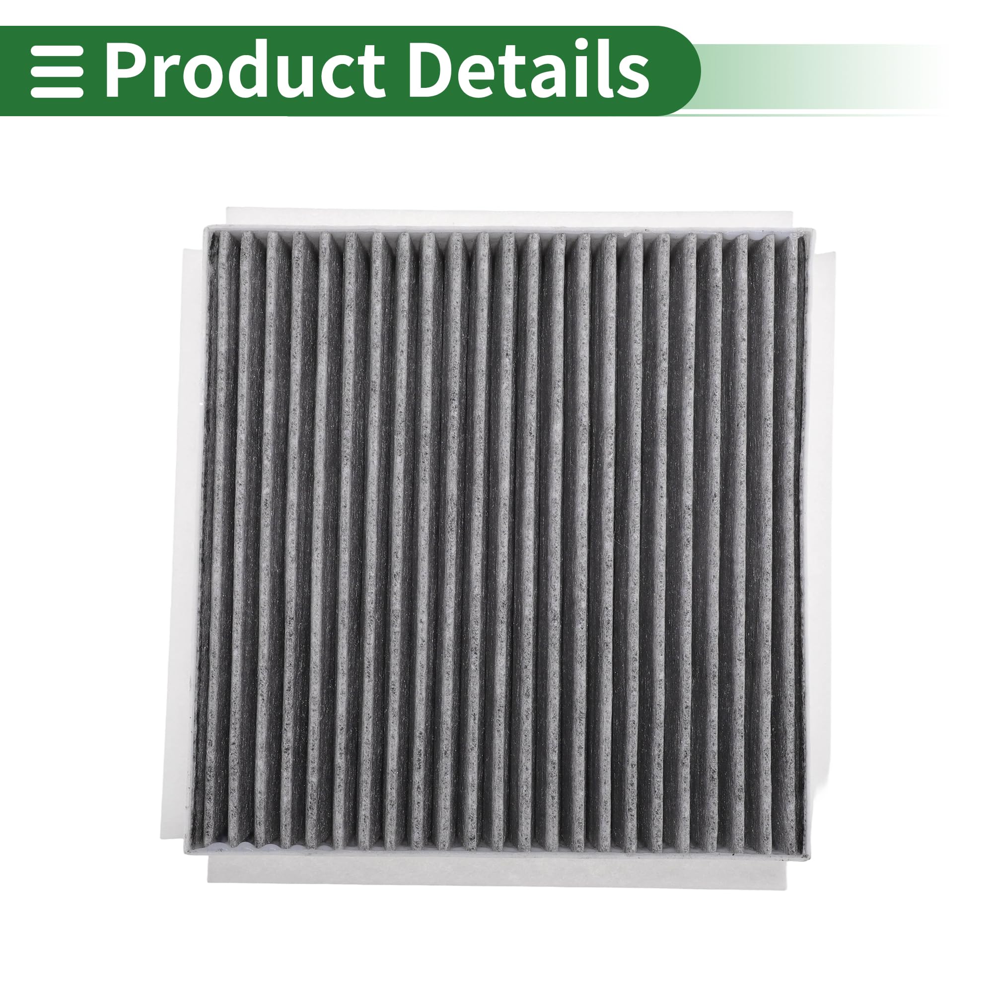Filtro Abitacolo n. 0123200018/CUK2032 per Smart Convertible 450 Benzina/Diesel 2000-2001 per Smart City Coupé 450 Benzina/Diesel, Filtro Aria Cabina Tessuto con Carbone Attivo