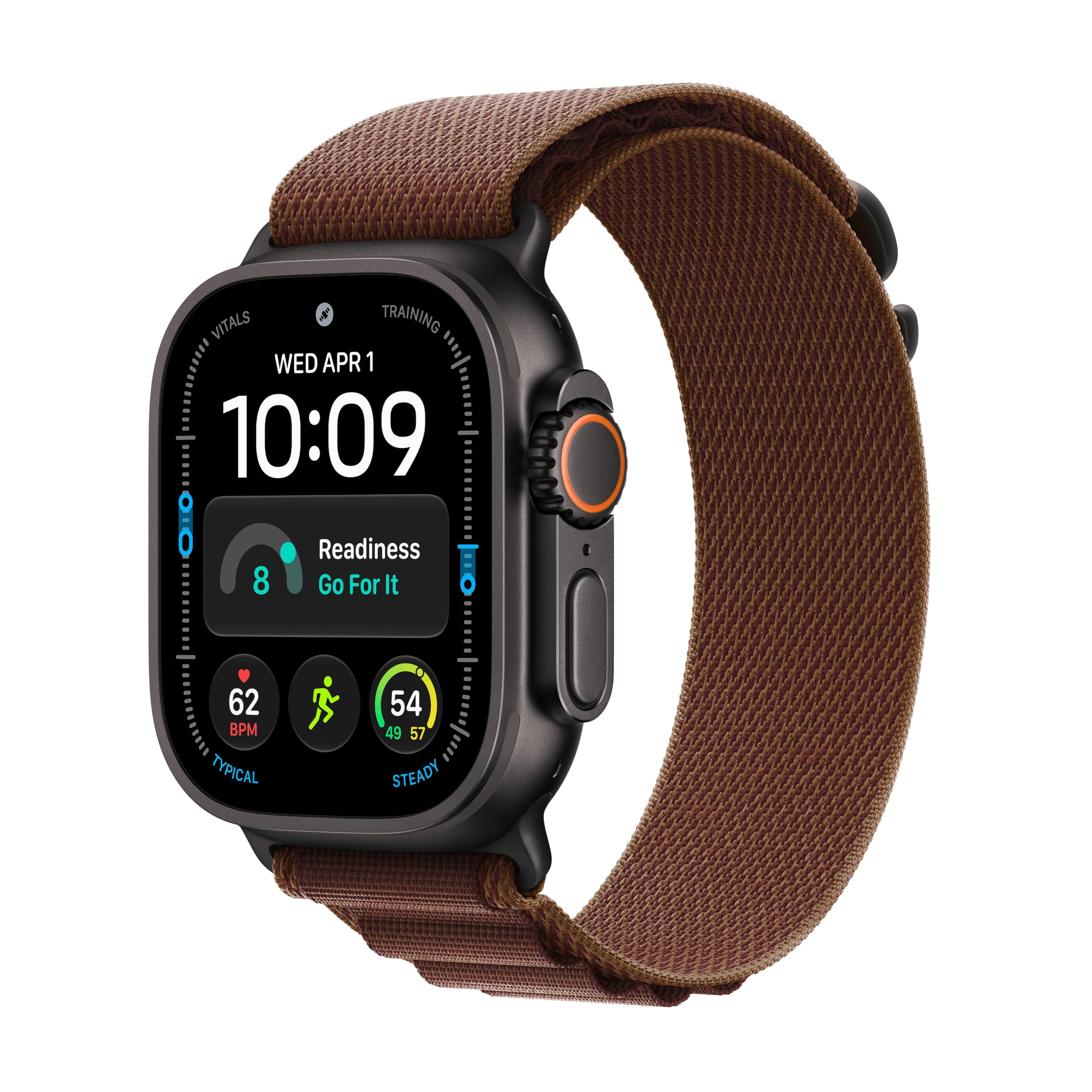 Watch Ultra 4 GPS + Cellular 49mm Smartwatch | Black Titanium Case, Burgundy Alpine Loop…