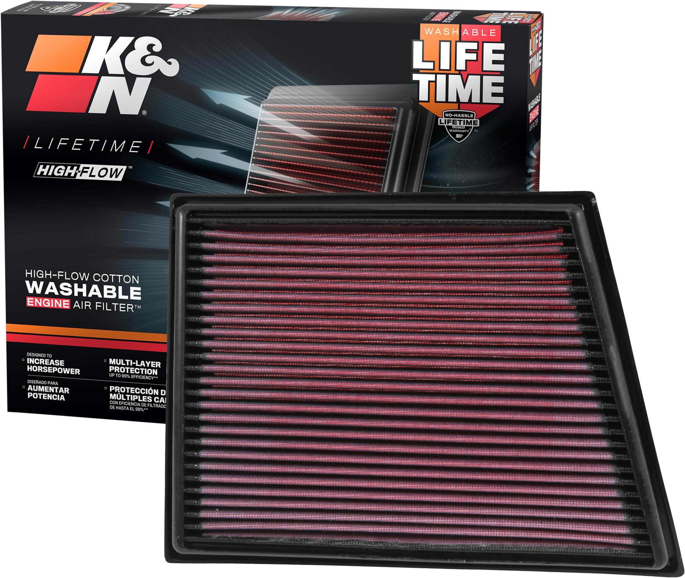 Performence Lifetime Engine Air Filter, No Hassel Lifetime