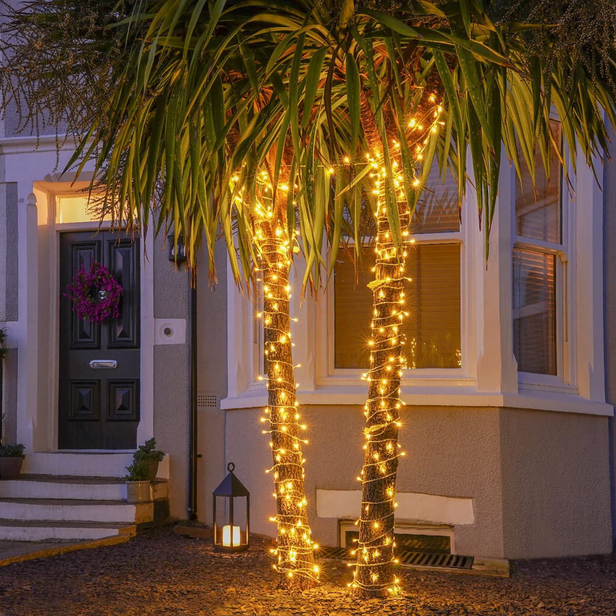 Festive Lights - ConnectGO Connectable Indoor & Outdoor Fairy Lights - Mains Powered LED String Lighting with Clear PVC Cable - Christmas, Garden, Home & Party (Warm White, 5m)