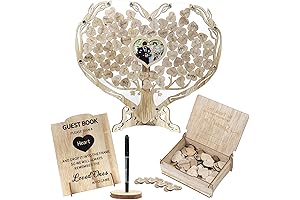 Personalized Rustic Wedding Drop Book Decorations for Reception