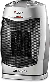 Aquecedor Termo Ceramic, Mondial, Preto/Prata, 1500W, 110V - A-05
