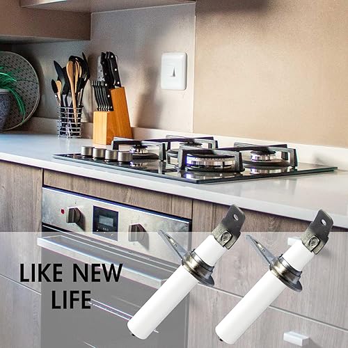 Miniatura 7 de MCAMPAS 4 electrodos de encendido de chispa 8523793 compatibles con la gama Whirlpool Maytag Amana Stove Oven Range, reemplaza Whirlpool WP8523793