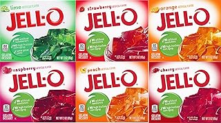 Gelatin Variety Pack, 6 Different Flavors, 3 Ounce, 1 Box per Flavor