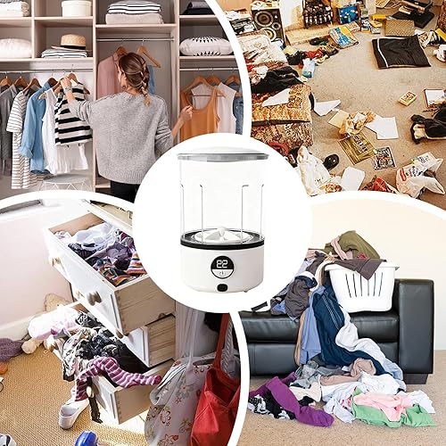 Miniatura 5 de Lavadora pequeña, limpiador recargable de 2 modos, mini lavadora portátil para el hogar, dormitorio, viajes, camping, al aire libre, viaje,