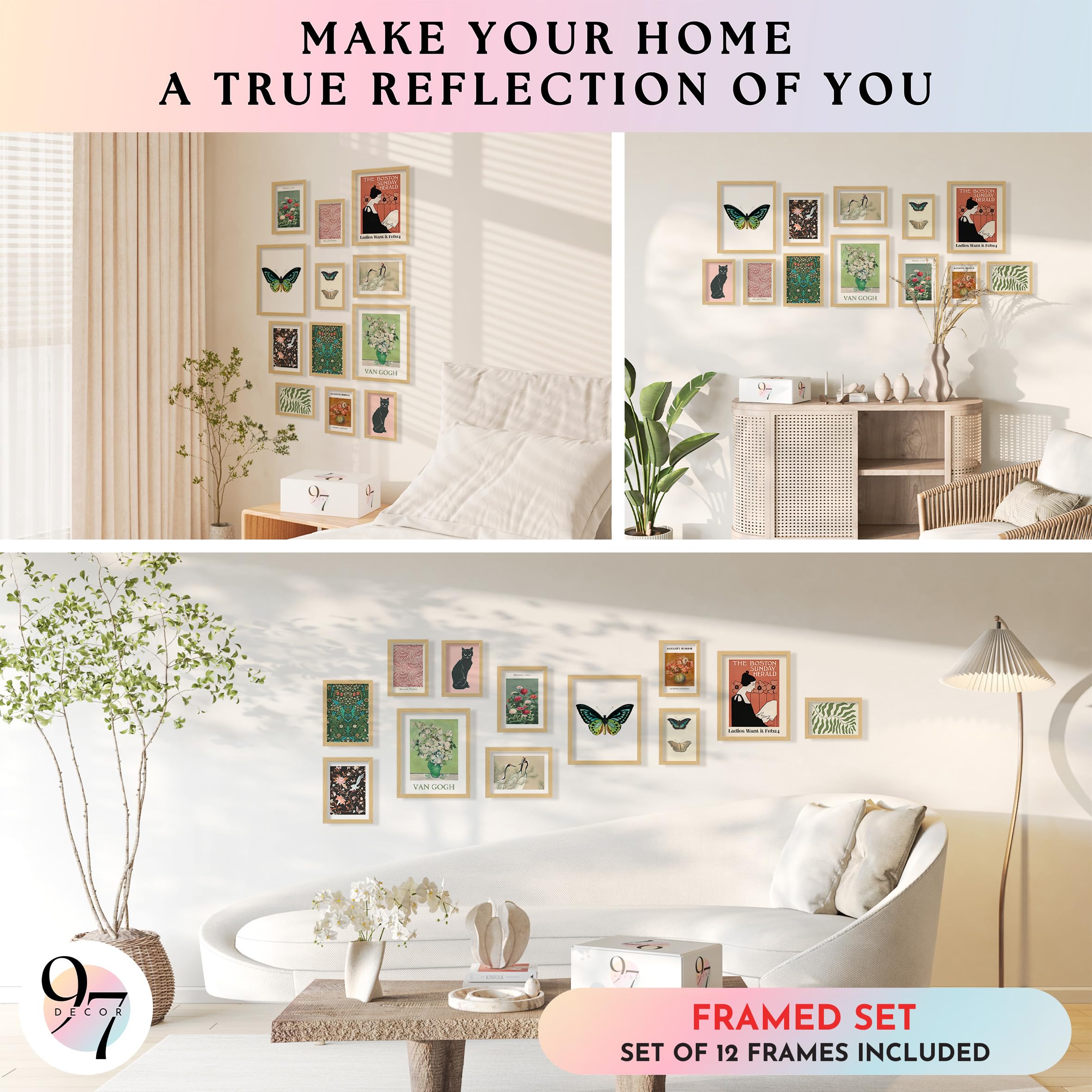Amazon.com: 97 Decor Vintage Eclectic Home Decor - Boho Gallery 