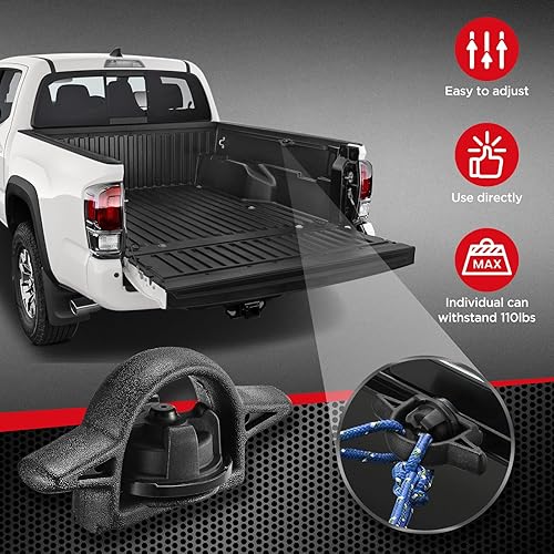 Miniatura 2 de SPEEDWOW 4 tacos de cama PT278-35160PT278-35112 compatibles con Toyota Tacoma 2005-2023 compatible con Toyota Tundra 2007-2023 compatible con Jeep