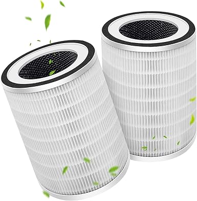 2 Pack True HEPA KILO Filter Replacement for Afloia KILO, KILOPLUS, KILOPRO, MIRO, MIRO PRO, MORENTO MR-Kilo, Kalo Air Purifier, 360° 3-Stage Filtration for Bedroom Large Room Odor Dust Pollen Smoke