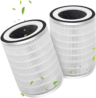 2 Pack True HEPA KILO Filter Replacement for Afloia KILO, KILOPLUS, KILOPRO, MIRO, MIRO PRO, MORENTO MR-Kilo, Kalo Air Purifier, 360° 3-Stage Filtration for Bedroom Large Room Odor Dust Pollen Smoke