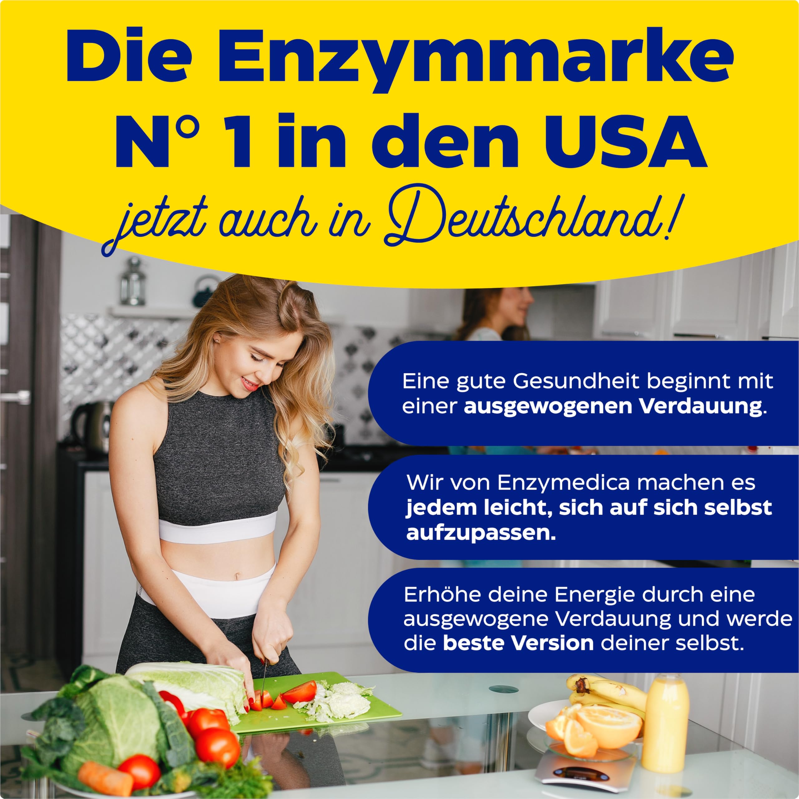 Enzymedica - Digest, schnell wirkende Enzym-Formel, reduziert Gase und Blähungen, verbessert die Nährstoffaufnahme und Energie, glutenfrei, milchfrei, vegetarisch, 180 Kapseln