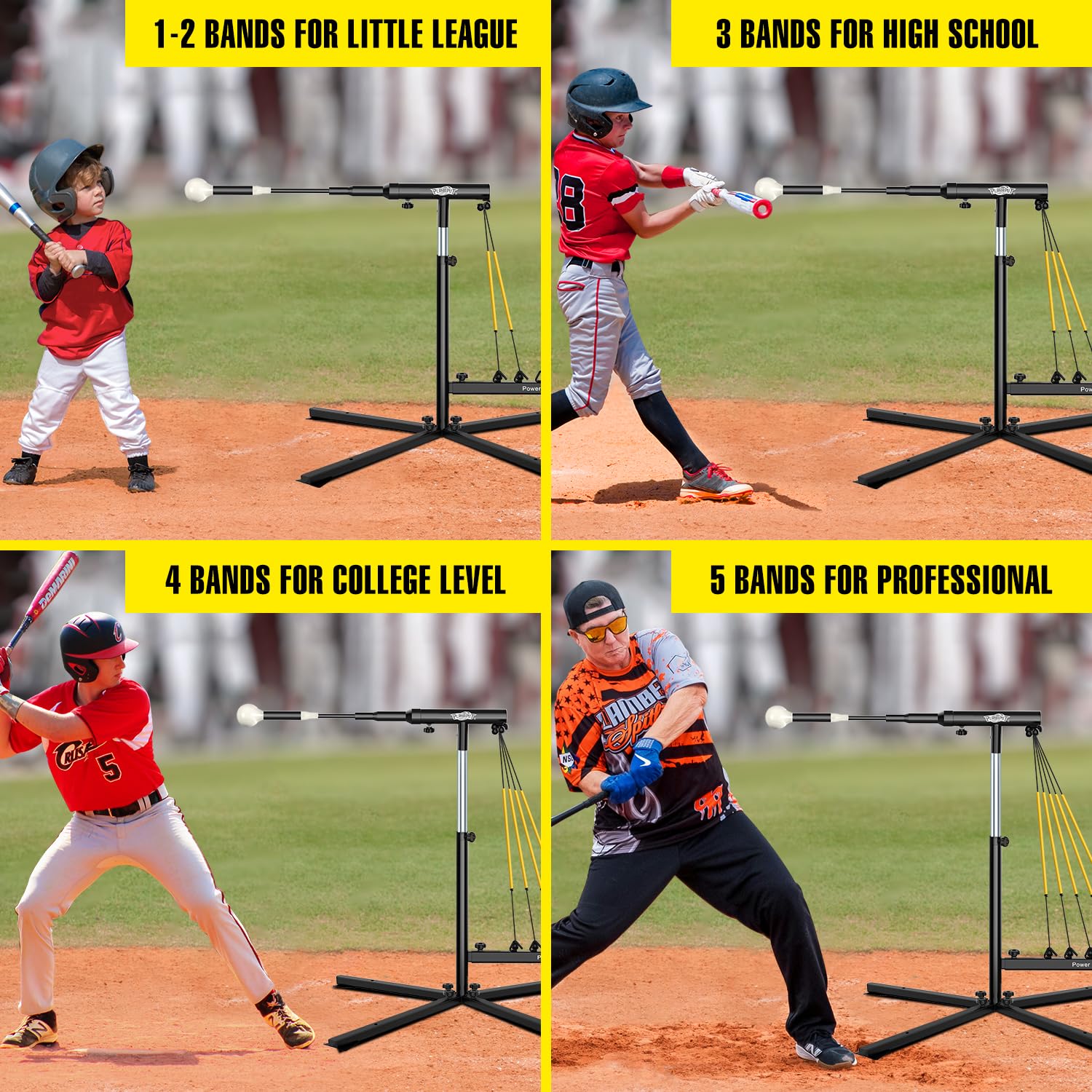 PLAYAPUT Entraîneur de frappe pour baseball et softball, bâton de
