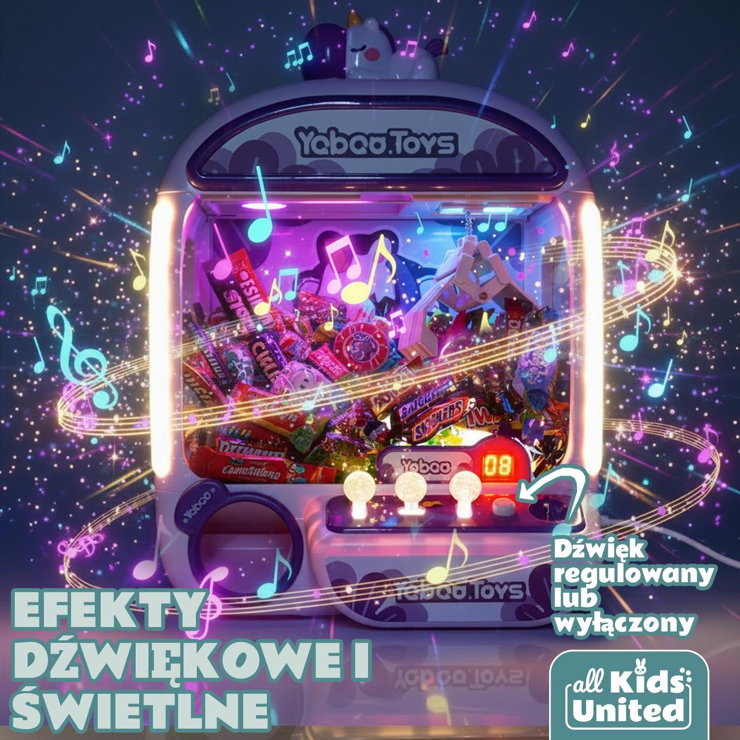 GOODS+GADGETS® Automat z Chwytakiem dla Dzieci - 10 Pluszaków