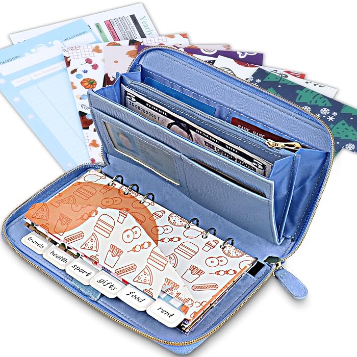 Buy ALLCOLOR Cash Envelope Wallet for Women All in One Budget Wallet