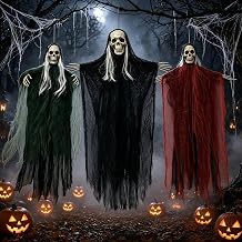 3 Pcs Halloween Hanging Skeleton Ghost Decorations