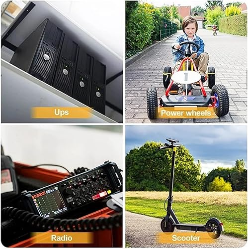 Miniatura 7 de Batería LiFePO4 de litio de 12 V 7.2 Ah, más de 2000 ciclos, batería recargable BMS integrada para iluminación, buscador de peces, ruedas