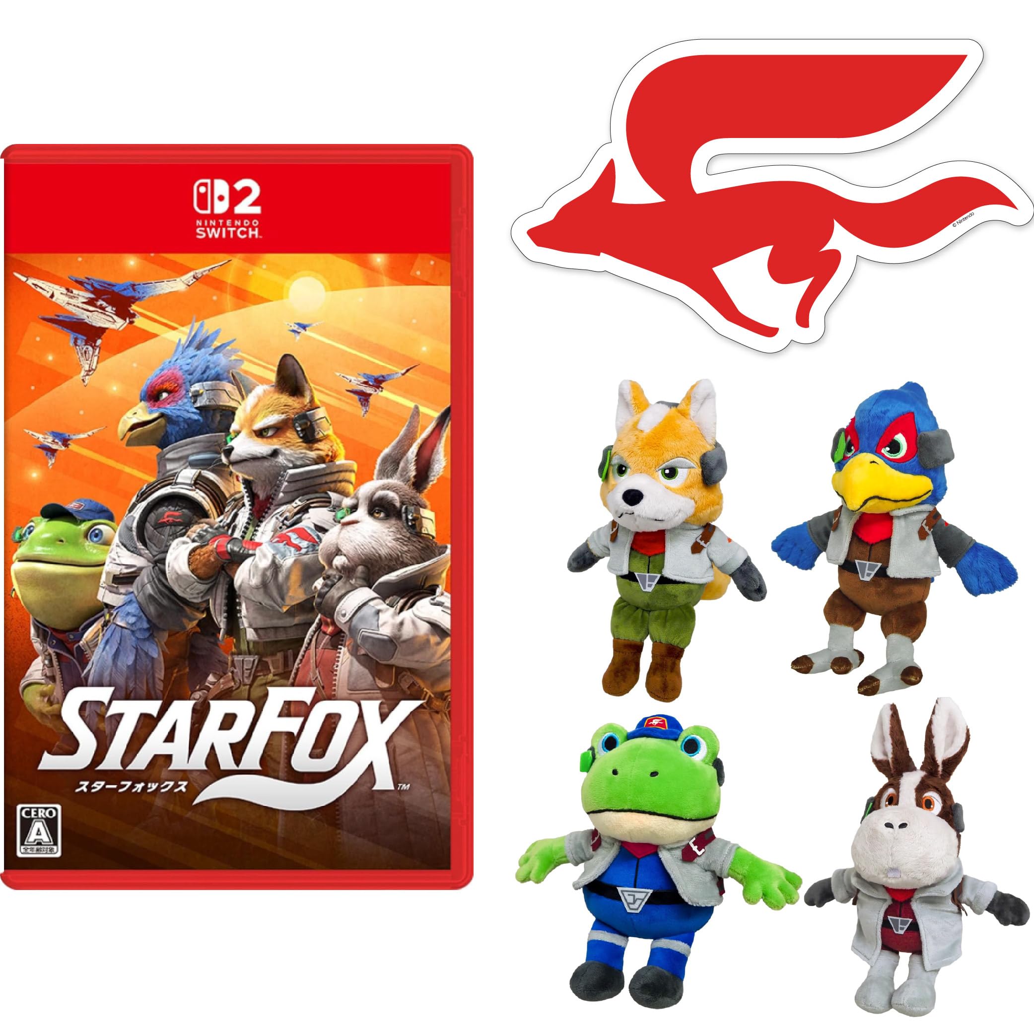 T*O様 スターフォックス　Star Fox　 ぬいぐるみ 4体セット Amazon.co.jp: Star Fox (スターフォックス) -Switch2 ＆ ぬいぐるみ(S