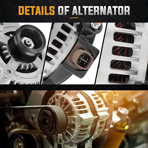 Miniatura 3 de Alternador nuevo para Toyota Corolla 1.8L 2009 2010 2011 2012 2013, para Scion xD 1.8L 2008-2014 Reemplazar 11386, 104210-2800, GM 88975507,