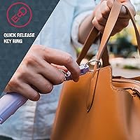 Vista 5 de Sabre Pepper Spray - Quick Release Keychain for Easy Carry & Fast Access, Max Police Strength Self Defense OC Spray with UV Dye, 10 Sec. Spray Time