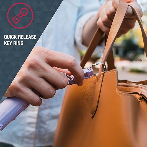 Miniatura 5 de Sabre Pepper Spray - Quick Release Keychain for Easy Carry & Fast Access, Max Police Strength Self Defense OC Spray with UV Dye, 10 Sec. Spray Time