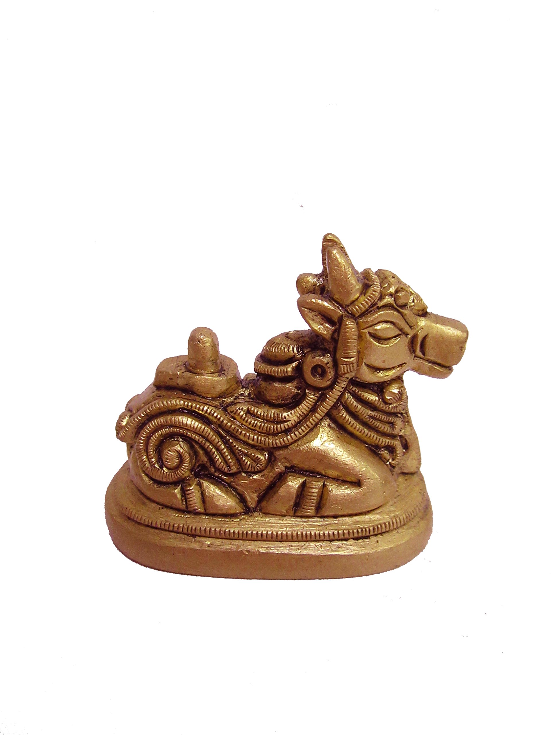 Aesthetic Decors Nandi Sitting On Oval Base