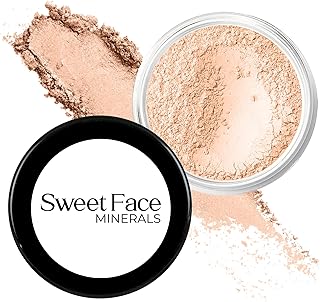 PINK BISQUE FOUNDATION (30g Full Size Sifter Jar) – Matte Mineral Foundation – Buildable Loose Powder Makeup for Soft Natural Coverage – Sweet Face Minerals SPF 30