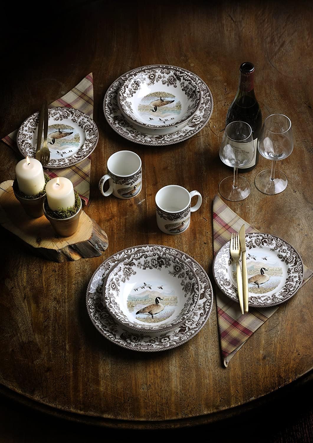 Amazon.com | Spode Woodland Canadian Goose Dinner Plate - 10.5
