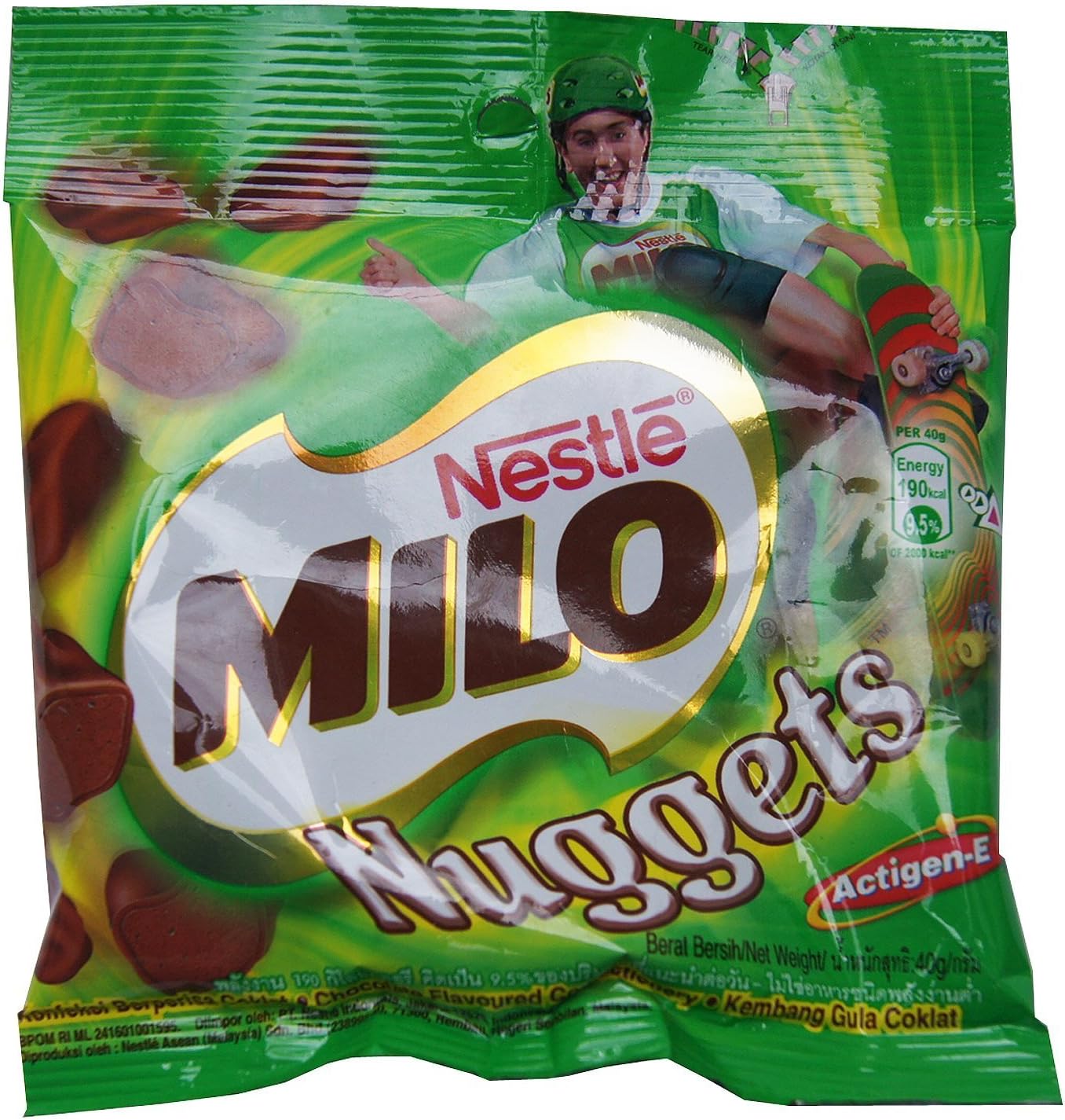 Nestle Milo Nuggets Chocolate Flavoured Confectionery Actigen-E