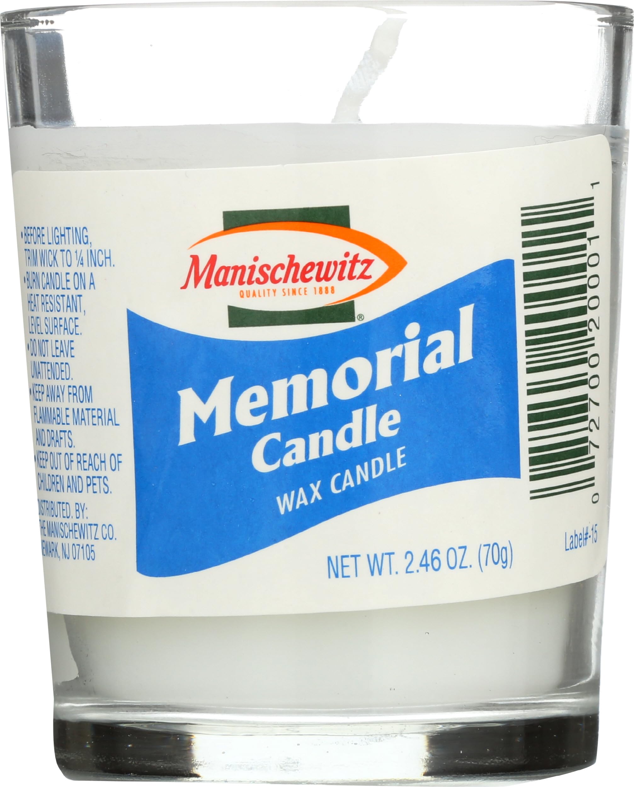 Manischewitz, Candle Memorial 2.75 Ounce