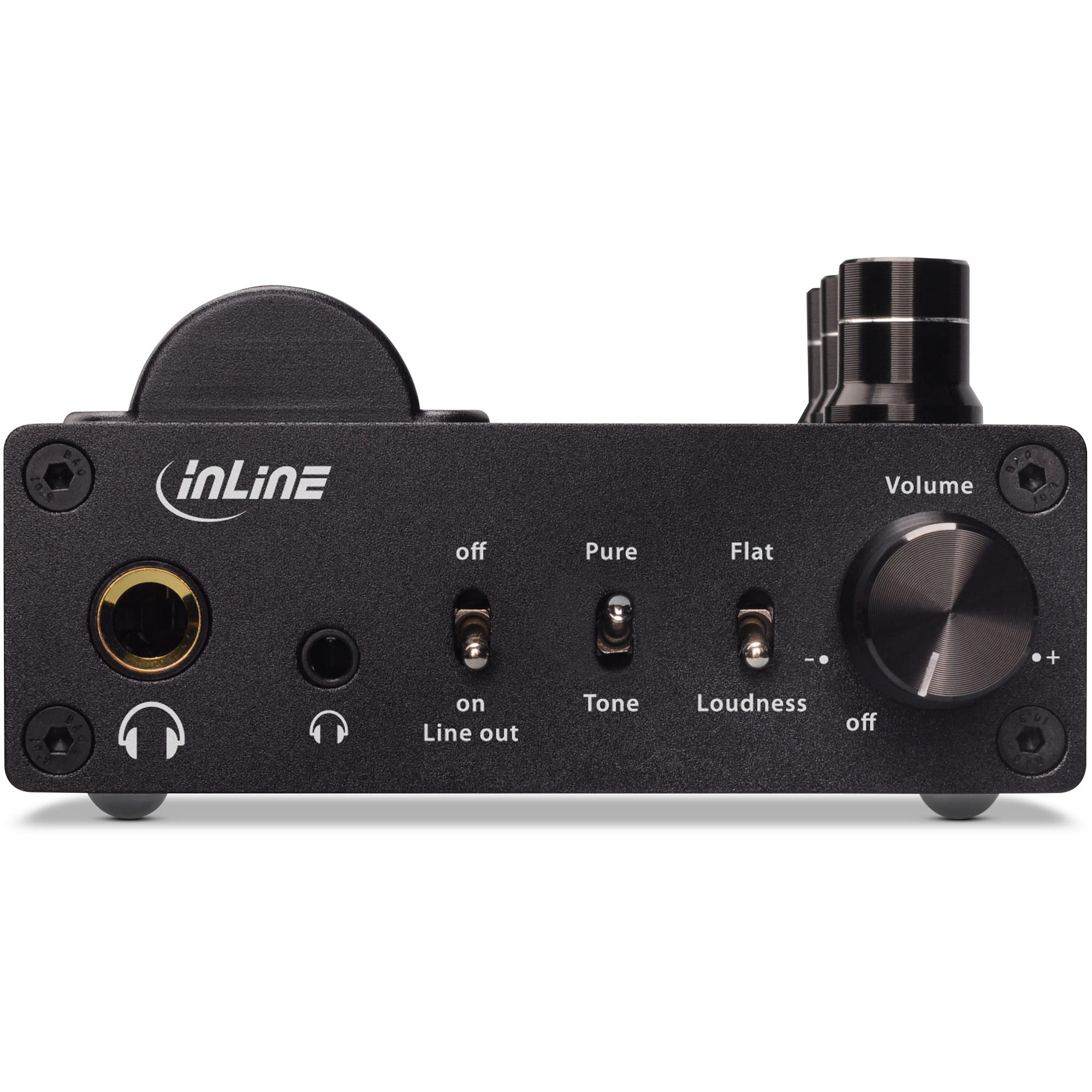 InLine 99207I AmpUSB-EQ, Hi-Res AUDIO HiFi DSD - Amplificatore per cuffie + equalizzatore, USB DAC