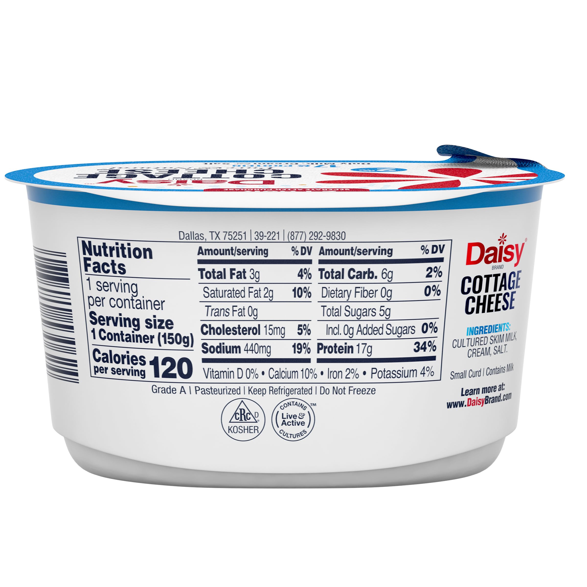 Daisy Brand Single Service Twin Pack 2 Cottage Cheese 10 6 Oz Pack Of 2 — view 2