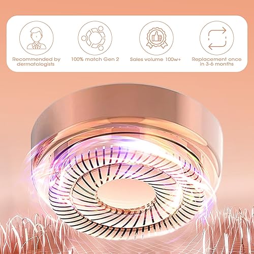 Miniatura 4 de Cabezales de repuesto Gen 2 para acabado táctil, dispositivo removedor de vello facial impecable para mujeres, cuchillas de repuesto solo se ajustan