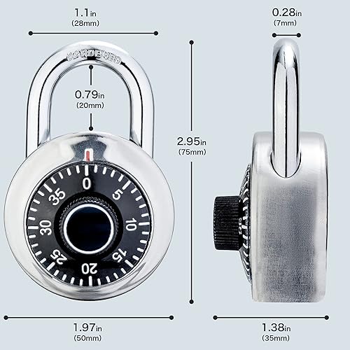 Miniatura 2 de Cerradura de combinación (paquete de 2)