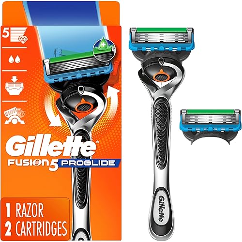 Gillette ProGlide Razor for Men, Handle + 2 Blade Refills
