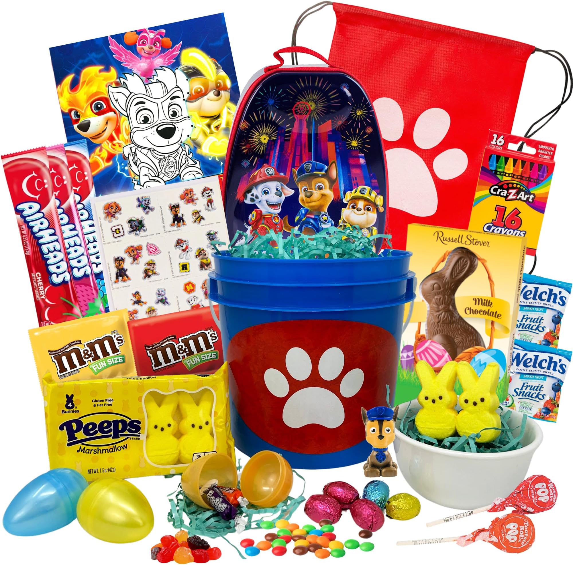Premade Easter Gift Basket for Kids Sporty Sports Baseball