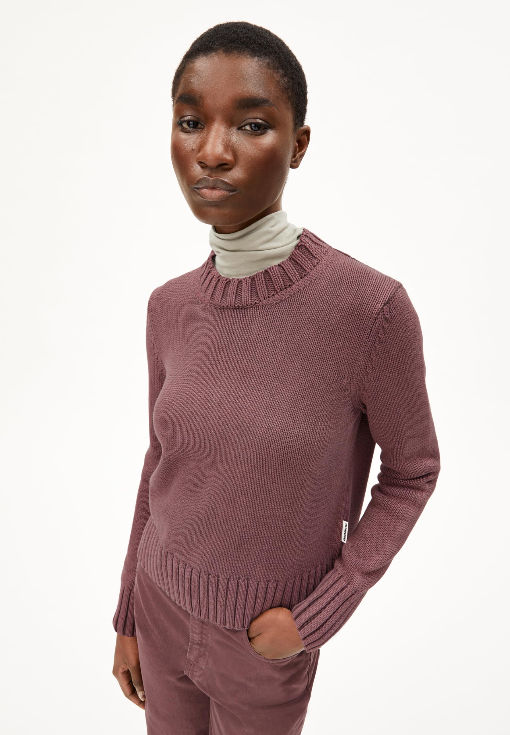 ARMEDANGELS Damen Pullover aus Bio-Baumwolle AMALIAAS GMT DYE Relaxed Fit