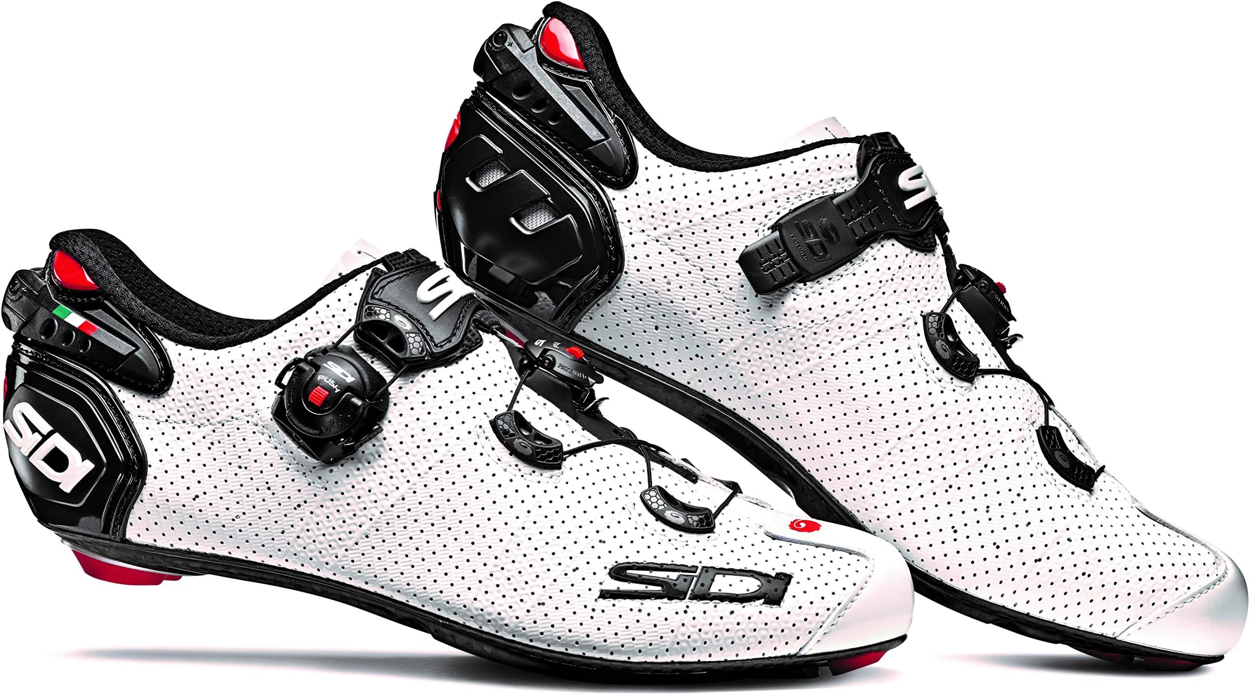 SidiWire 2 Air Vent Carbon Road Cycling Shoes (43.0, White/Black)