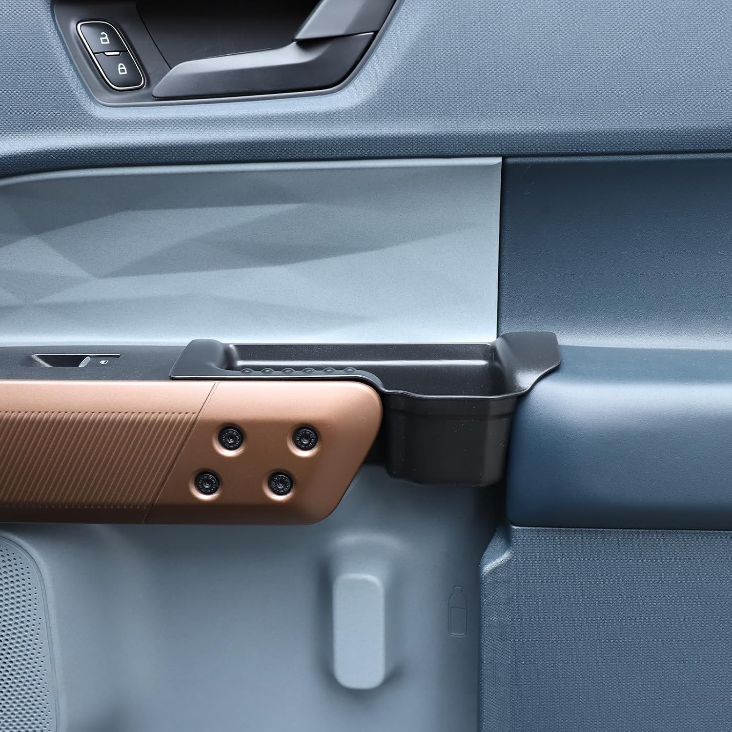 TOYCIDFG Door Storage Box Insert Compatible with Ford Maverick 2022-2025, Door Grab Handle Pocket Organizer Container Accessories Extend Storage Space (Front and Back)