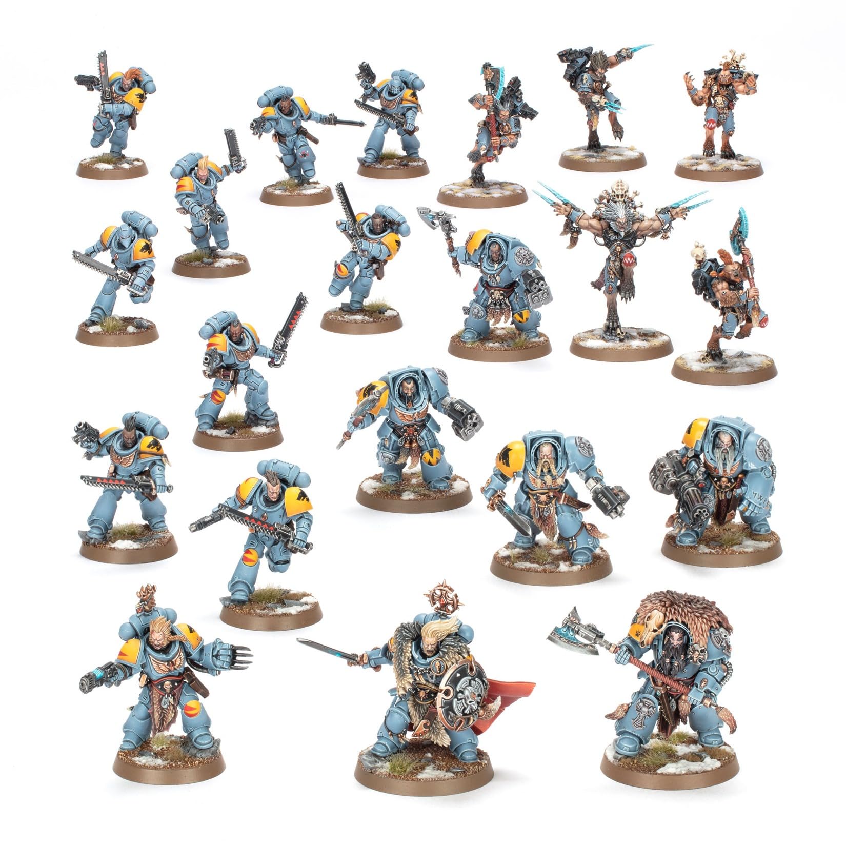 ミニカー Warhammer40,000CombatPatrol:Space Wolves Warhammer 40,000 Space Wolves Combat Patrol Miniatures Set