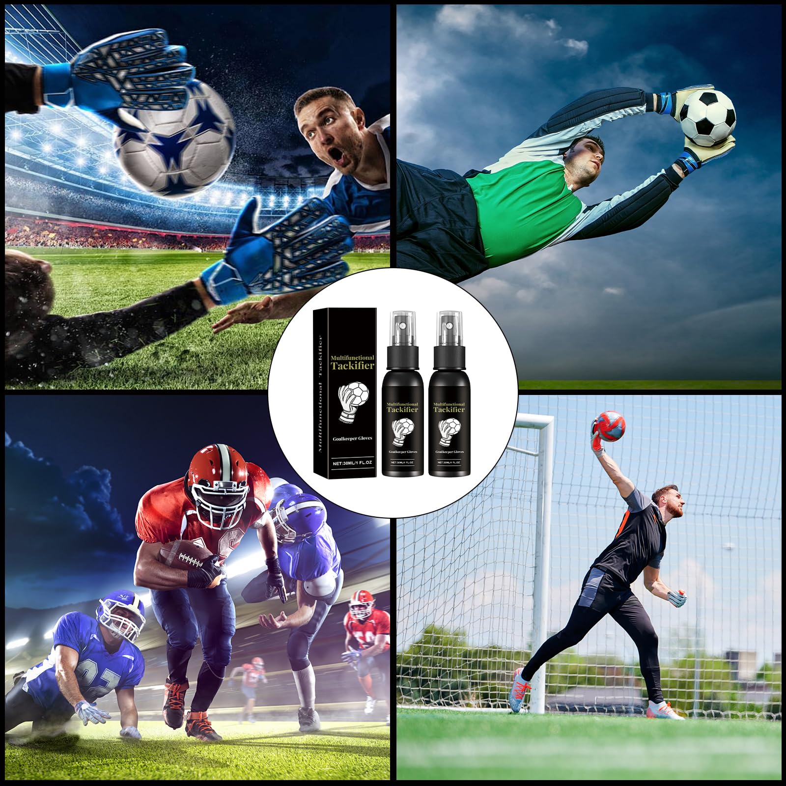 Sternstunde Spray Presa per Guanti da Portiere, 2 Pezzi 30ml Get The Grip Spray, Presa e Aderenza Immediate, Ideale per Guanti da Portiere, Compatto & Leggero, Qualità Pro
