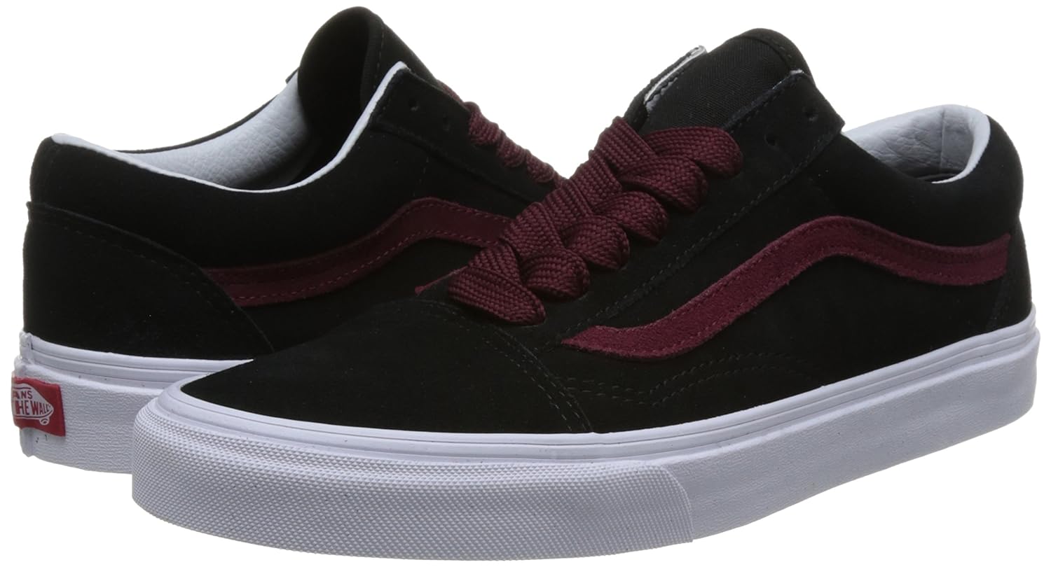 vans black and burgundy