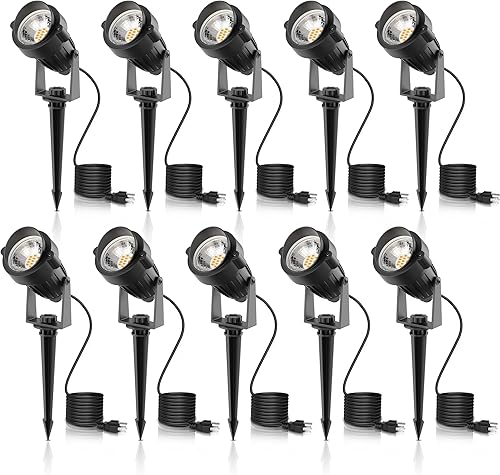 Miniatura 9 de LOHAS - Foco rojo para exteriores, luces LED rojas para patio, encendido y apagado automático de 5 W 120 V, iluminación de paisaje para casa,