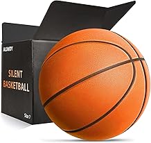 ALDWDY Silent Basketball Size 7 29.5"   Grooved Airless Indoor Basketball for Quiet Dribbling and Indoor Training, Pro PU Foam Ball   Real Feel Higher Bounce Quieter