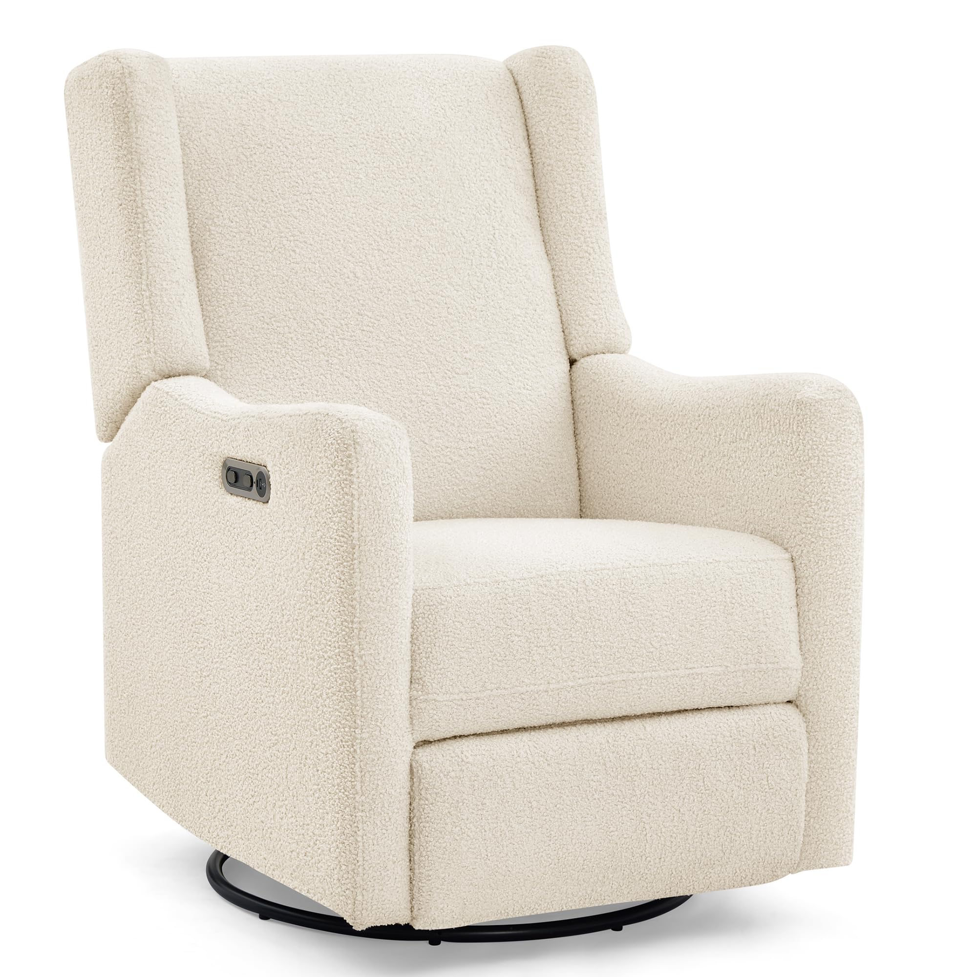 Delta Children Mercer Electronic Power Recliner and Swivel Glider with USB-A and Type-C Ports - Greenguard Gold Certified - Stain-Resistant
