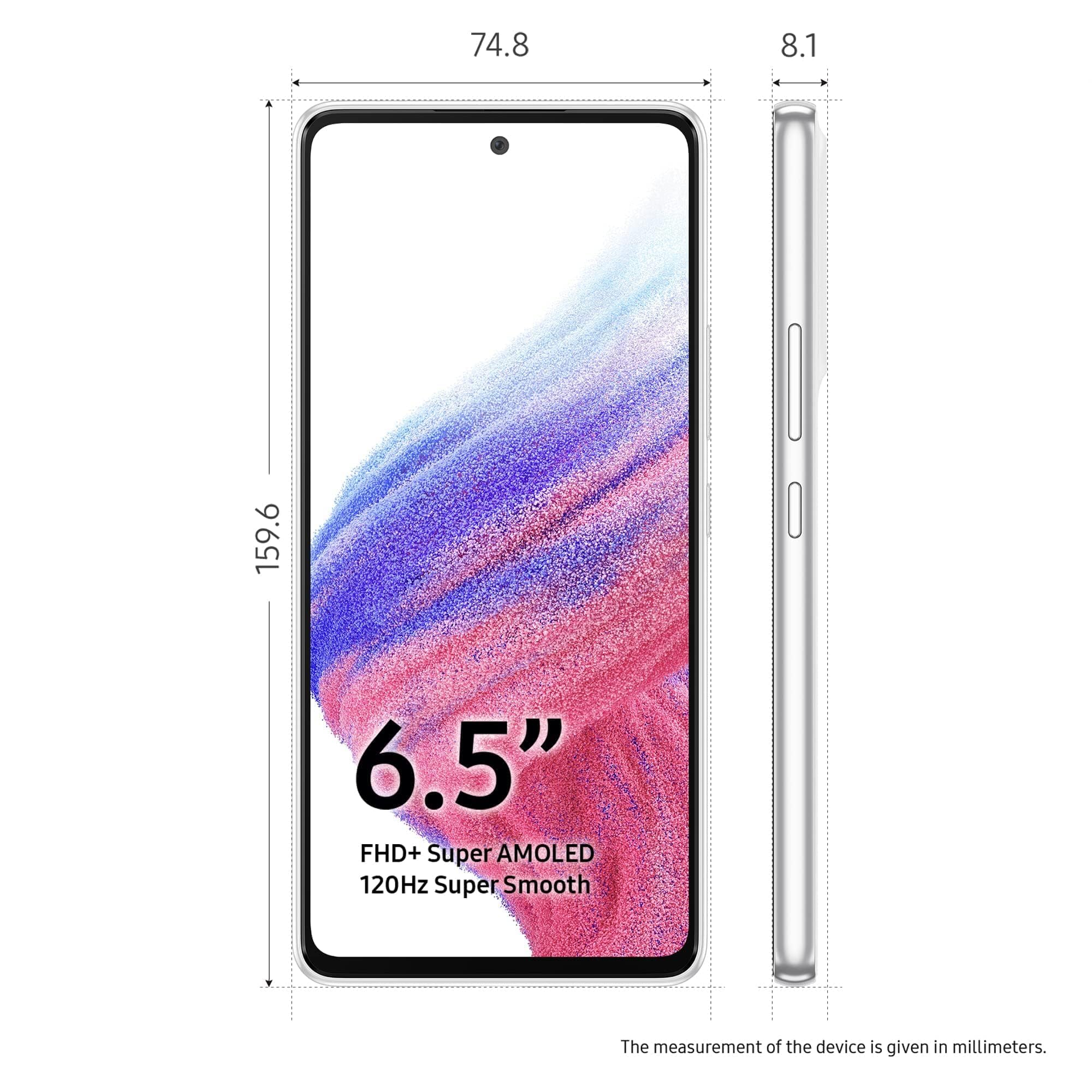 Samsung Galaxy A53 5G SM-A536E Dual Sim 128GB White (8GB RAM