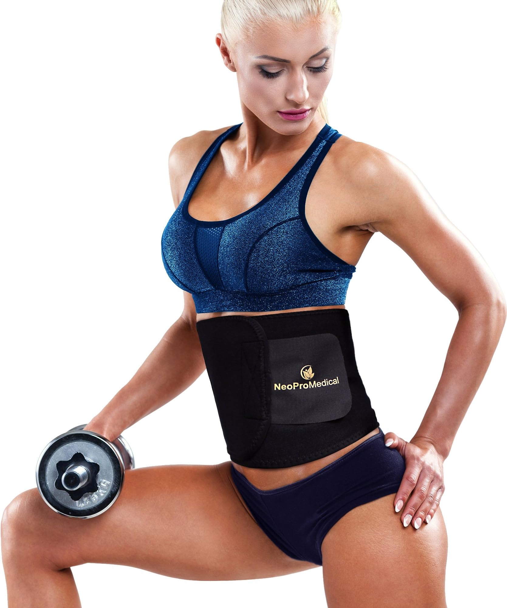 Waist Trimmer Belt - Weight Loss Wrap - Stomach Fat Burner - Low Back and Lumbar Support with Sauna Suit Effect - Best Abdominal Trainer