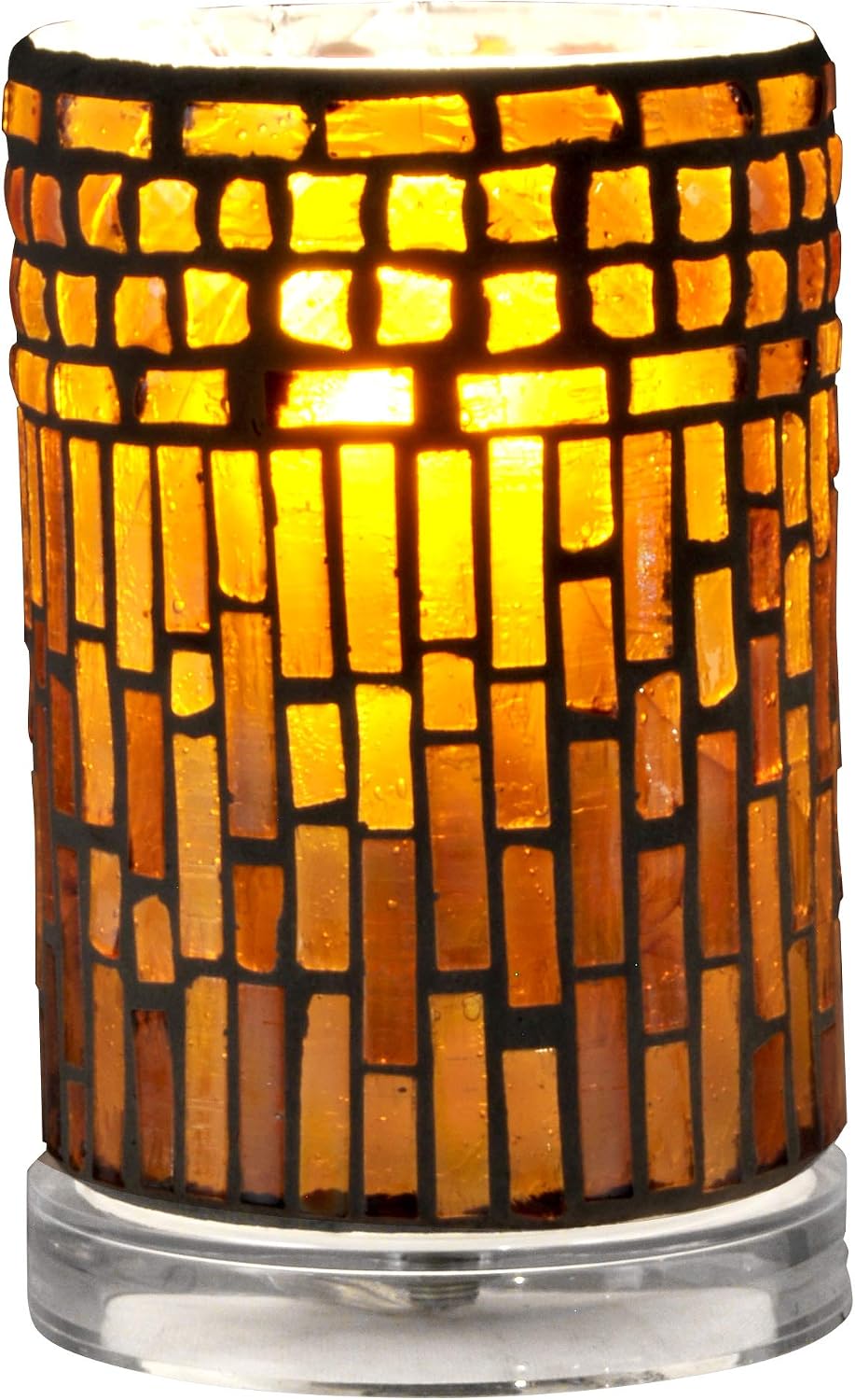 Dale Tiffany TA15017 Calico Accent Lamp, 6.75", Amber