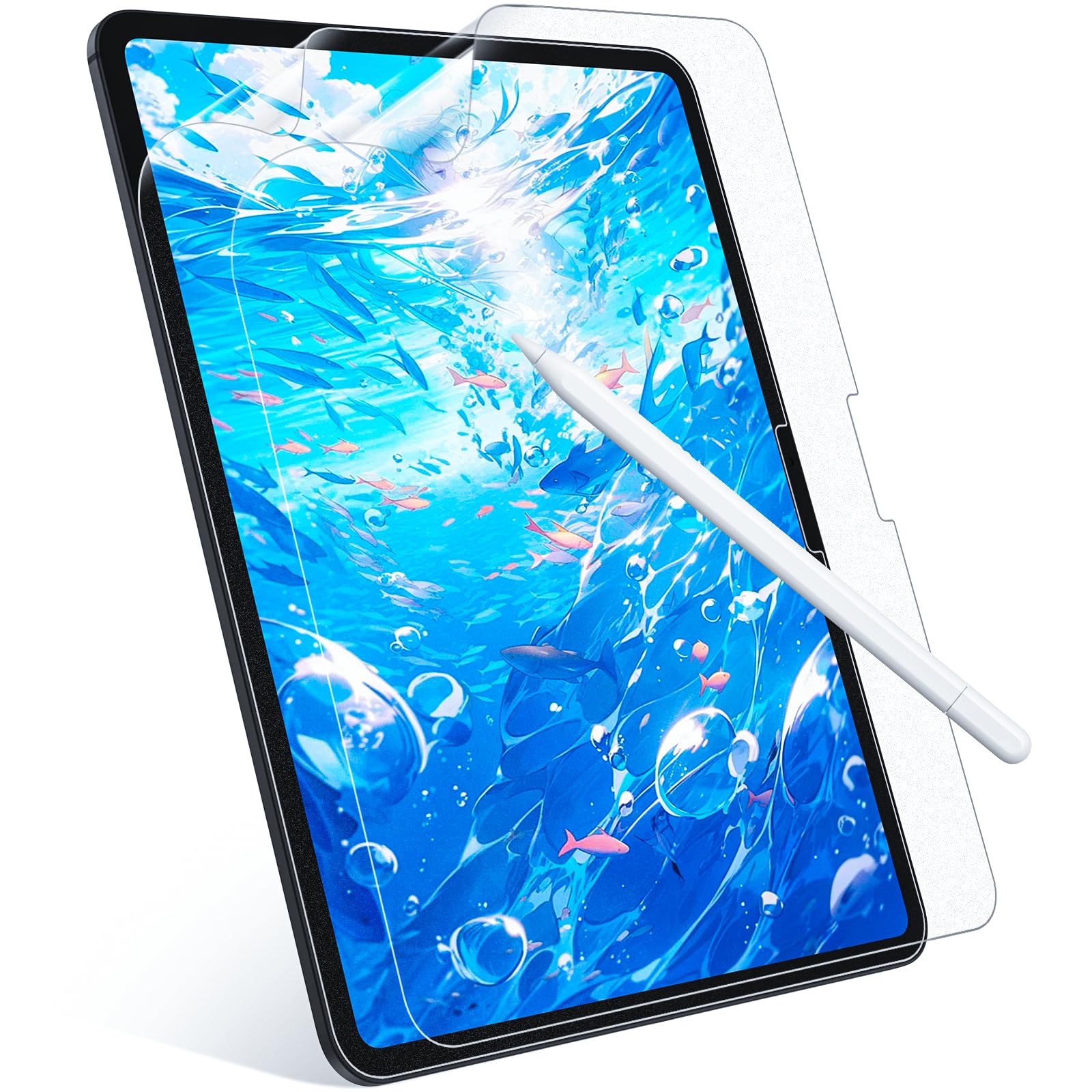 [2 Pezzi] Pellicole Protettive in Carta per iPad Air 13 2024 (A2898, A2899), Pellicola Opaca per iPad Air 13 M2 Effetto Carta, Pellicola Carta per iPad 6 Gen Disegnare Crivere, Anti-impronta/Riflesso
