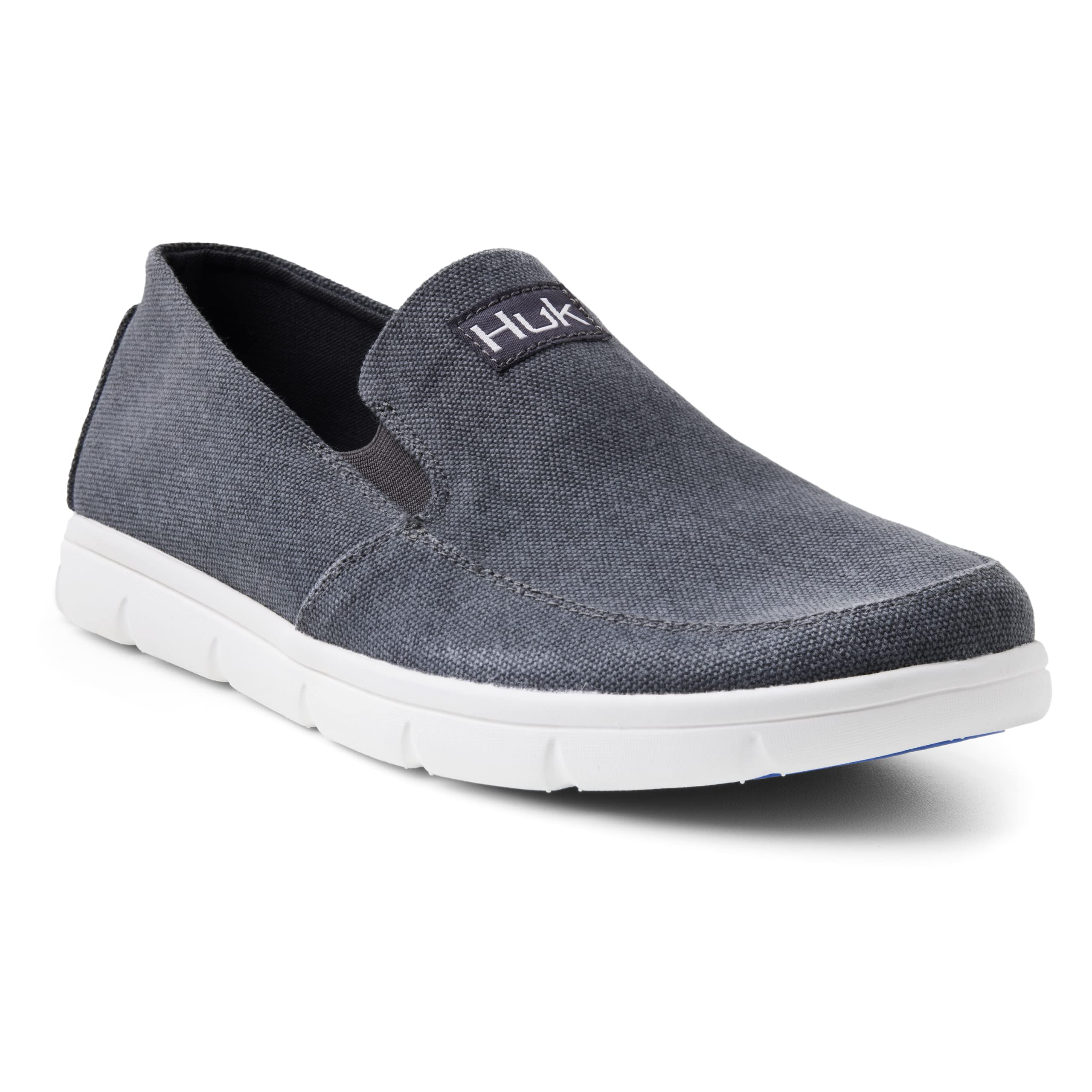 HUK Men's Brewster Slip on Wet Traction Fishing & Deck Shoes Boat 10 Classic - Volcanic Ash