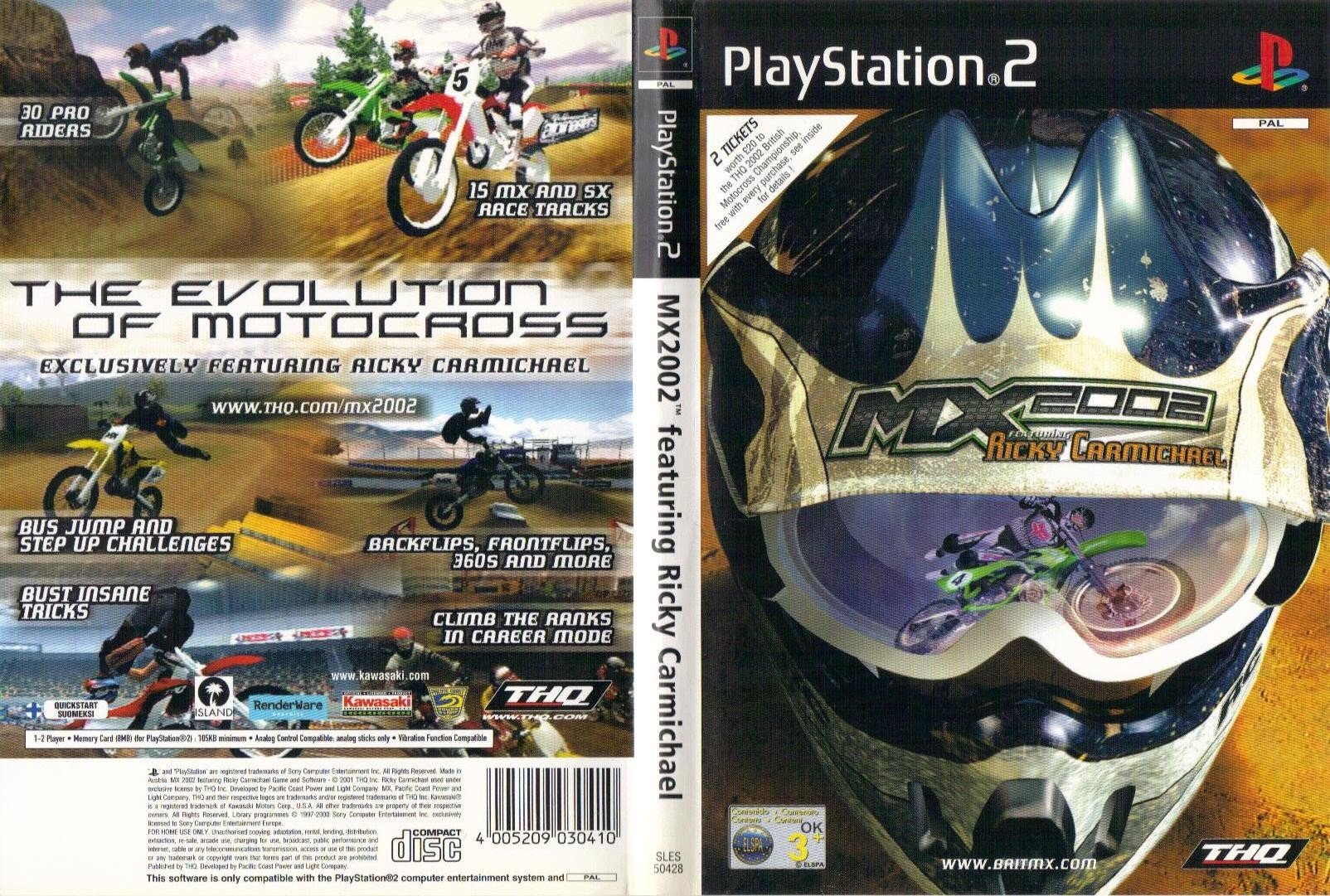 Amazon.com: MX 2002 featuring Ricky Carmichael by THQ : Everything