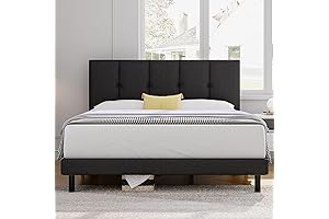 Cozy and Secure Full Platform Bed Frame with Headboard